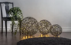 TRASSEL Utomhusdekoration 30cm 50LED IP44 Svart