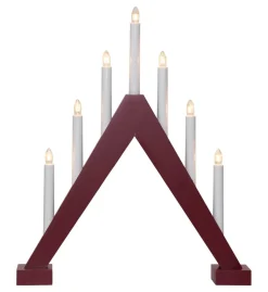 TRILL Ljusstake 7L 47cm Röd