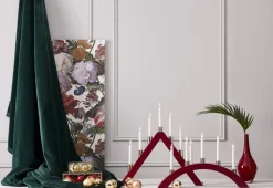 TRILL Ljusstake 7L 47cm Röd