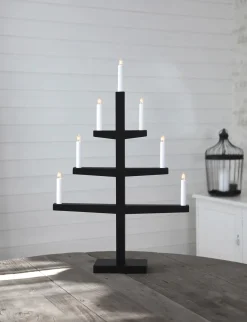 Tripp Ljusstake 7L 77cm Svart