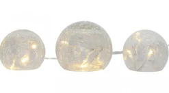 TRISS Glasdekoration Batteri 3-Pack Klar