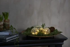 TRISS Glasdekoration Batteri 3-Pack Klar