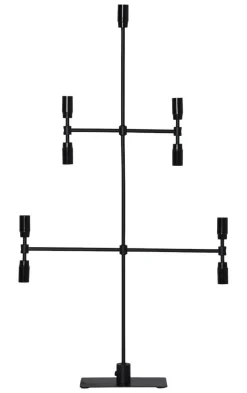 TWICE Ljusstake 9L 91cm Svart