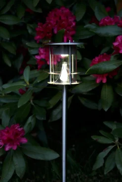 VALENCIA Solcells-Pollare 64,5cm Rostfritt Stål