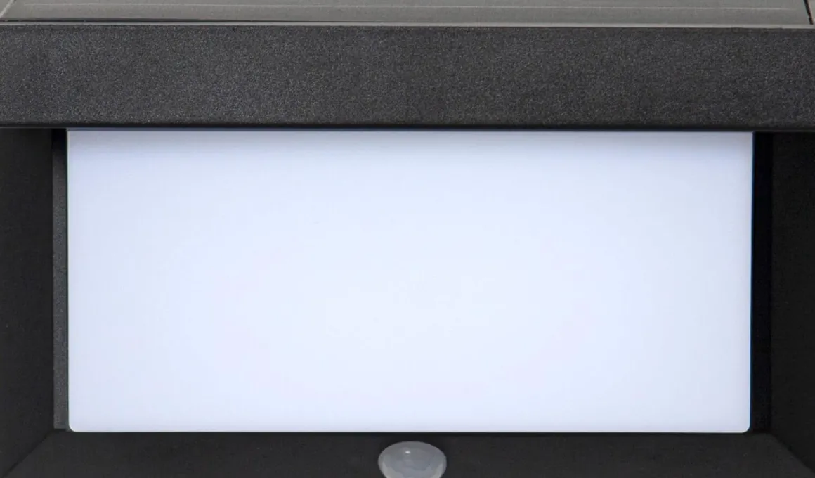 VALLA Solcells-spotlight 20cm Svart