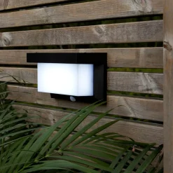 VALLA Solcells-spotlight 20cm Svart