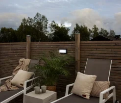 VALLA Solcells-spotlight 20cm Svart