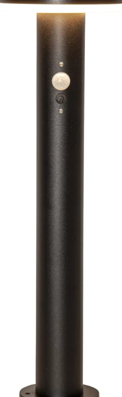 VALLETTA Solcells-pollare Sensor 50cm Svart