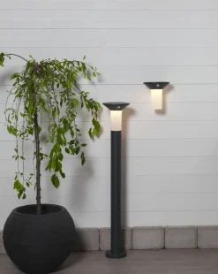 VALTA Solcells-pollare Sensor 55/90cm Grafit