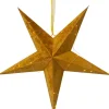 VELVET Pappersstjärna 60cm 40LED Guld