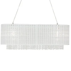 VENDELA DUBBEL Taklampa 70cm Vit