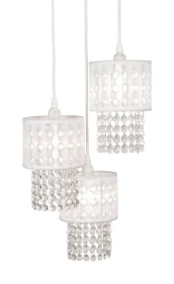 VENDELA Taklampa 3:a Rund Vit