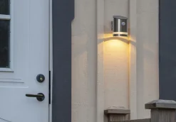 VENICINI Vägglykta Solcell Sensor 12,5cm Silver