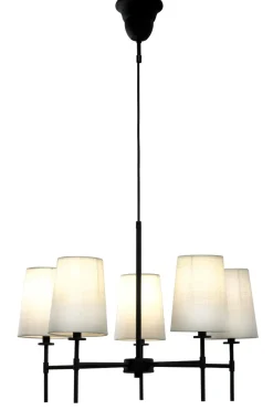 VERBIER Taklampa 5L 58cm Svart/Vit