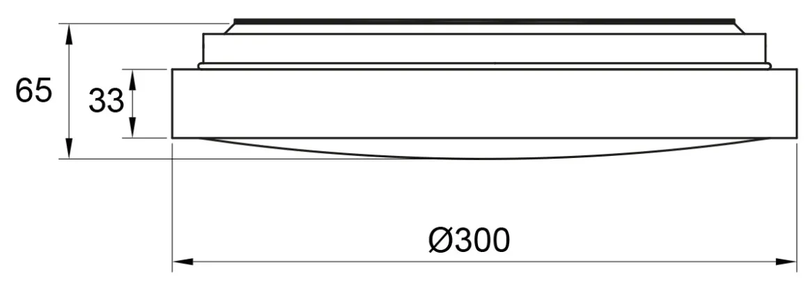 VEROLI Plafond LED 30cm Matt Mässing