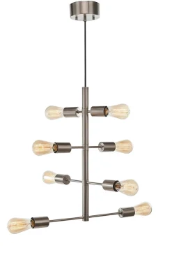 VERONA Takpendel 8L 50cm Borstad stål IP20