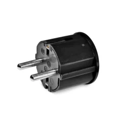 VÄGGKONTAKT Vinklad EUR1 Svart