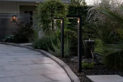 VICI Vägglykta Solcell Sensor 20cm Svart