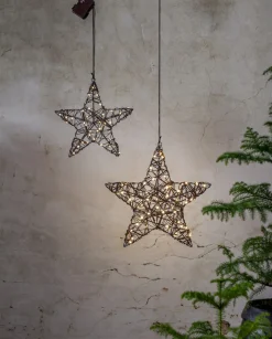 VICKE STAR Utomhusdekoration Batteri 30cm Svart IP44