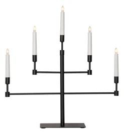 VIDE Ljusstake 5L 53cm Svart