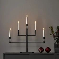 VIDE Ljusstake 5L 53cm Svart