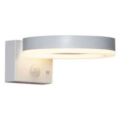 VIDI Solcells-vägglykta 7cm Vit Varmvit IP44