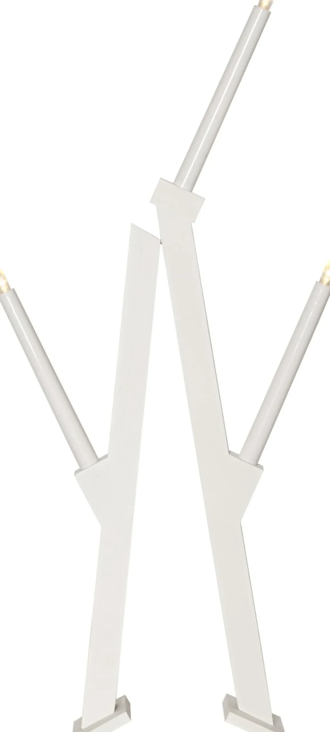 VIKA Ljusstake Batteri 64cm LED Vit