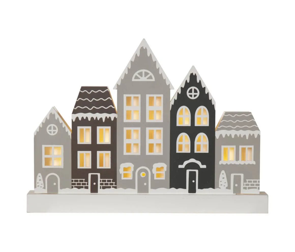 VILLA Ljusstake Batteri 6L 32cm Flerfärgad