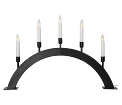 VIND Ljusstake 5L 57cm Svart