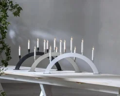 VIND Ljusstake 5L 57cm Svart