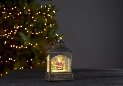 VINTER Lykta med Tomte 21cm Brons