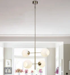 VRI Takpendel 4a 730mm Antikmässing/Opalvit