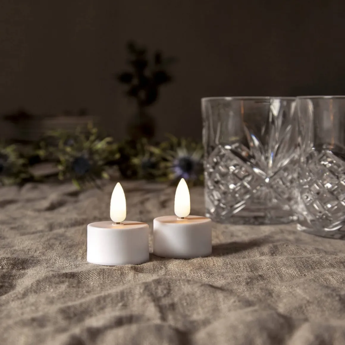 VÄRMELJUS LED-Värmeljus 2-pack 5cm Vit