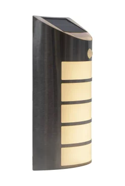 WALLY Vägglykta Solcell Sensor 26,5cm Silver