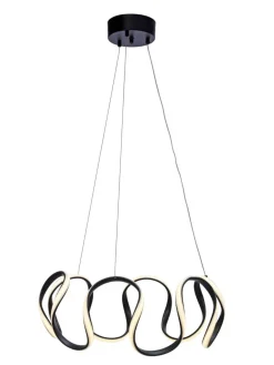 WAVE LED Takpendel Stepdim 55cm Svart