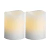 WAVE LED-Blockljus 2-pack 6cm Vit