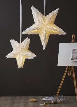 WHITE Pappersstjärna 70cm Vit