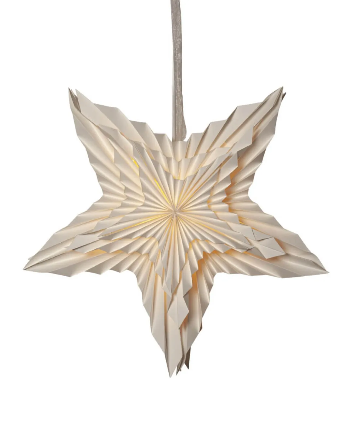 WHITE Pappersstjärna 50cm Vit