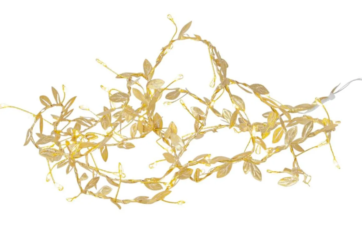 WINNY LjusslingaBatteri 2m 60LED Varmvit/Guld