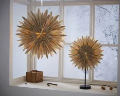 WINTER Stjärna på fot 62cm Beige