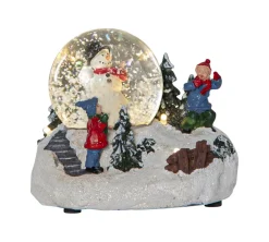 WINTERVILLE Panorama Snögubbe Batteri 12cm