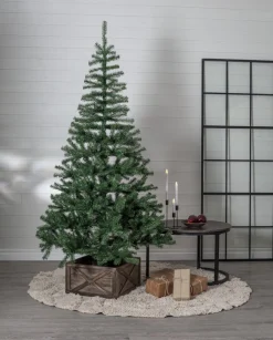 WOODY Låda till Julgransfot 45cm Mörkbrun