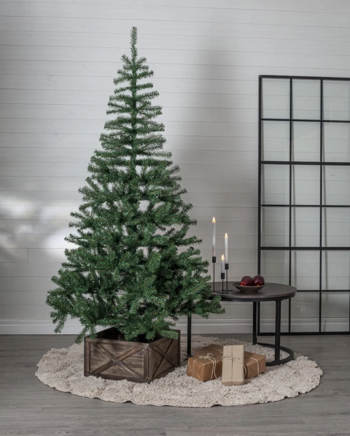 WOODY Låda till Julgransfot 45cm Mörkbrun