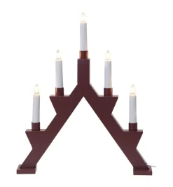 ZACK Träljusstake 41cm Röd