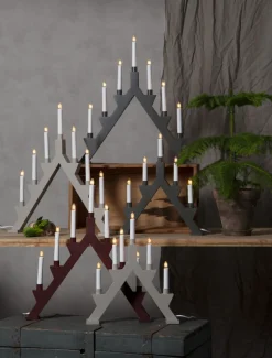 ZACK Träljusstake 5L 41cm Elefantgrå