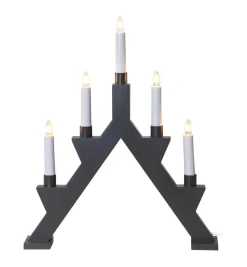 ZACK Träljusstake 5L 41cm Mist Grå