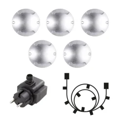 ZENIT DUO Decklight 7cm 5-Pack inkl. Trafo 12V IP67