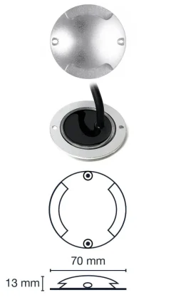 ZENIT DUO Decklight 7cm 5-Pack inkl. Trafo 12V IP67