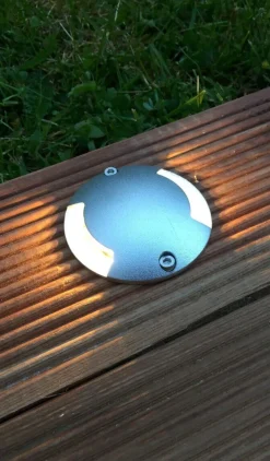 ZENIT DUO Decklight 7cm 12V Silver IP67